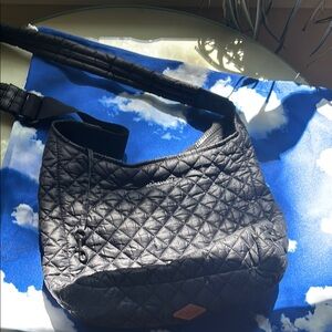 MZ Wallace Quilted Black cross body Bag